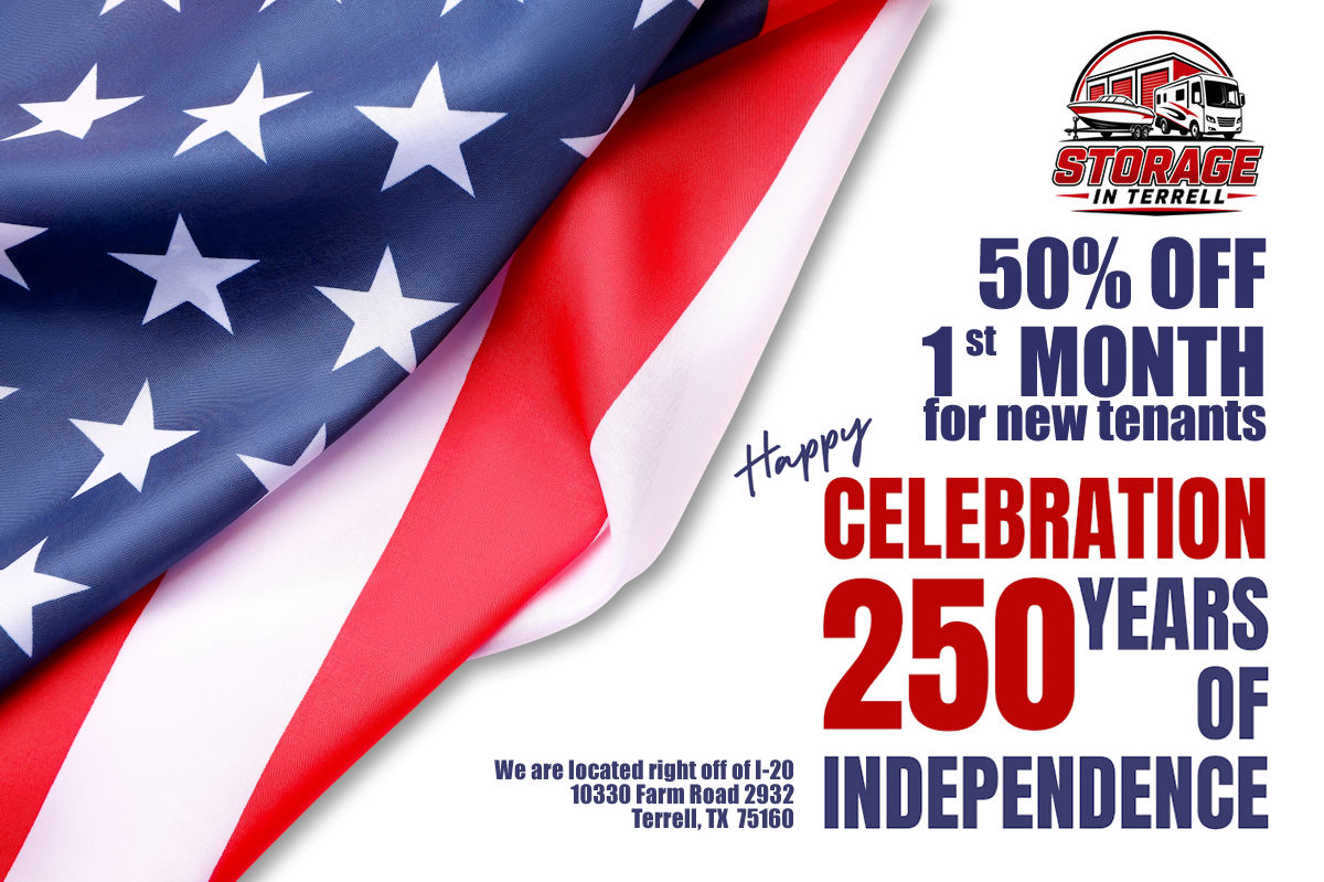 4th of July Sale from Storage In Terrell, Texas!
