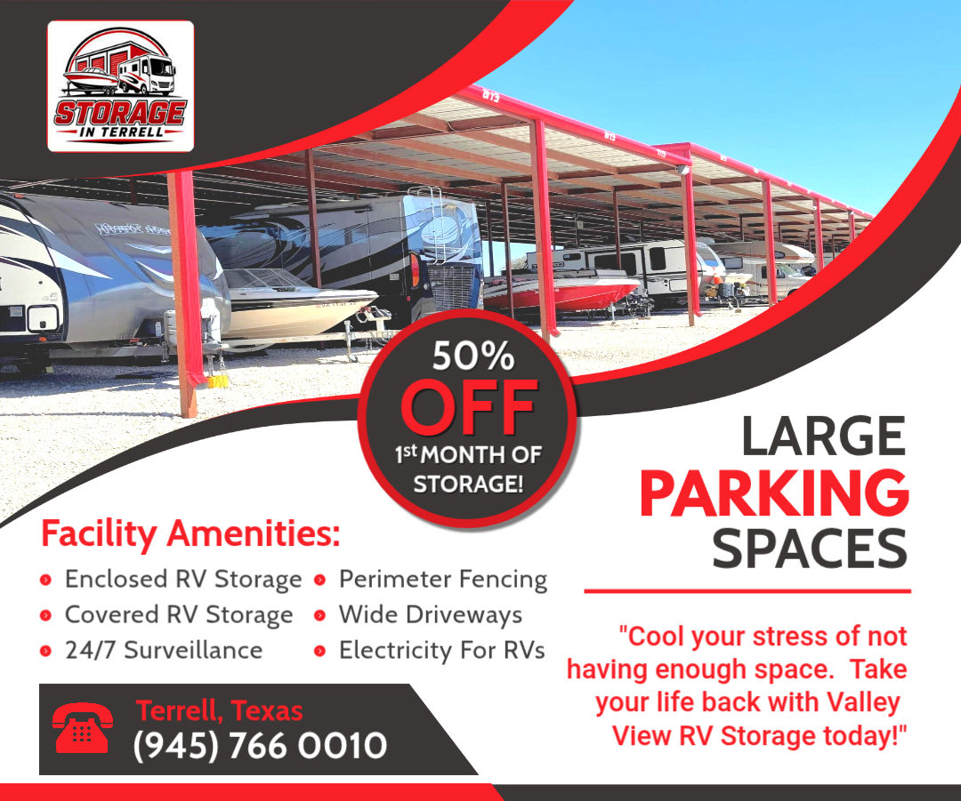 Features and 50% Off at the Storage In Terrell, Texas!